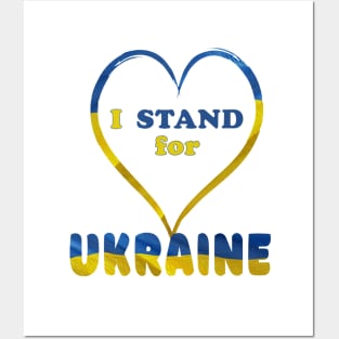 I Stand for Ukraine Posters and Art